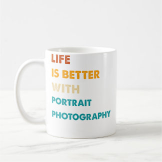 Lustiges Leben ist besser mit Porträtfotografie Kaffeetasse