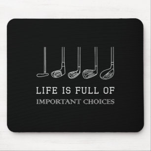 Lustiges Leben Ist Voller Wichtiger Entscheidungen Mousepad