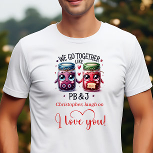 Lustiges Lebensmittel-Liebeszitat Valentinstag-Ges T-Shirt