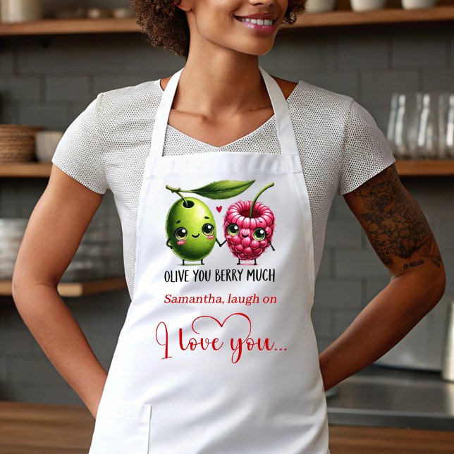 Lustiges Lebensmittel Personalisiertes Romantische Schürze (Funny Food Personalized Romantic Love Gift Apron)