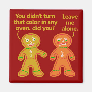 Lustiges Lebkuchen-Fake-TAN-Weihnachten Magnet