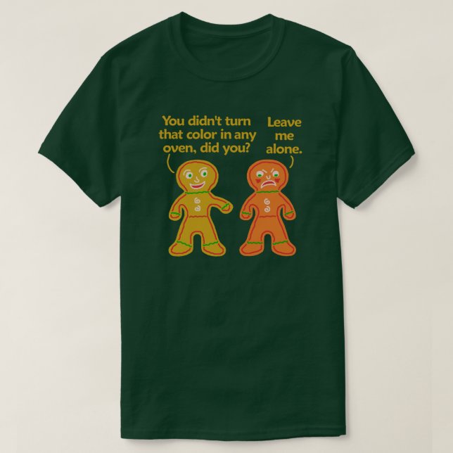 Lustiges Lebkuchen-Fake-TAN-Weihnachten T-Shirt (Design vorne)