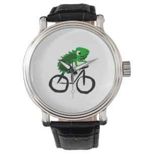 Lustiges Leguan-Reitfahrrad Armbanduhr