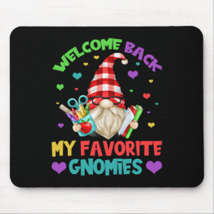 Lustiges Lehrer-Gnom-Shirt - Süße Willkommen Zurüc Mousepad