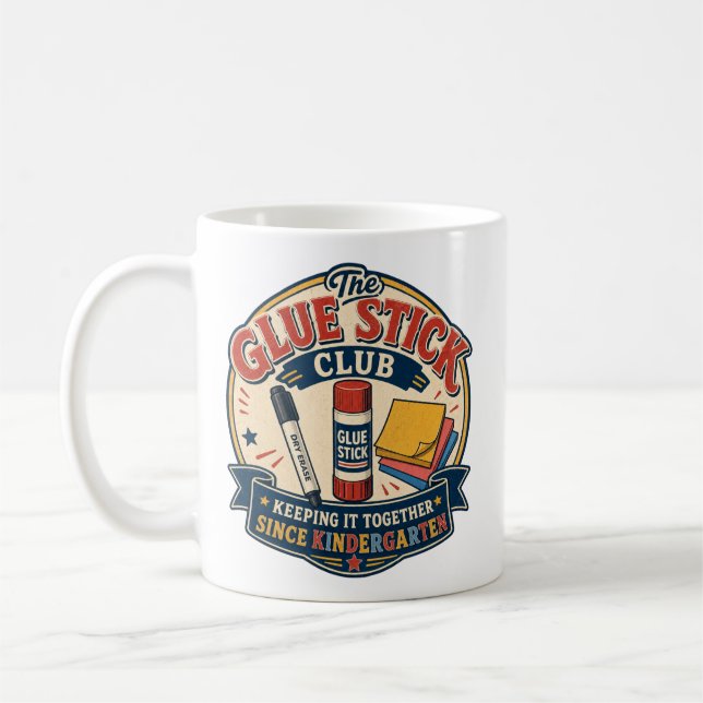Lustiges Lehrer-Klassenzimmer-Design Kaffeetasse (Links)