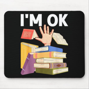 Lustiges Lesebuch lesender Nerd Bibliothekar Lehre Mousepad