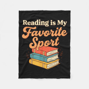 Lustiges Lesegunstfavorit Sport Buchliebhaber Zita Fleecedecke