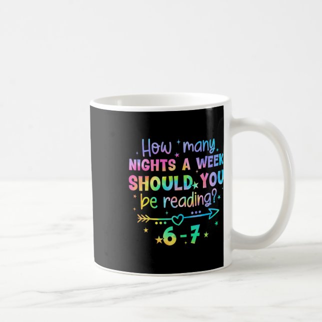 Lustiges Lesen 67 Lehrer Sechs Sieben Lesen 6 7 Bu Kaffeetasse (Rechts)