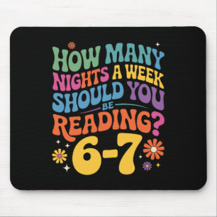 Lustiges Lesen 6 7 Sechs Sieben Meme Englischlehre Mousepad