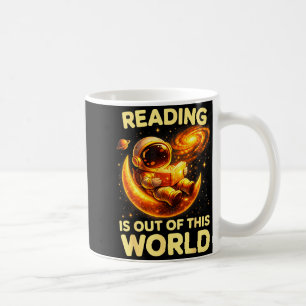 Lustiges Lesen ist aus dieser Welt Weltraum Bücher Kaffeetasse