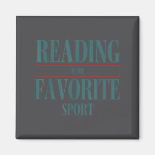 Lustiges Lesen ist mein Lieblings-Srt-Buchliebhabe Magnet