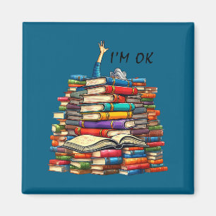 Lustiges Lesen Leser Bücherwurm Bibliothekar Ich b Magnet