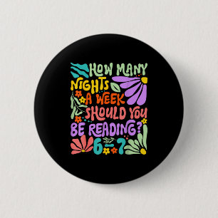 Lustiges Lesen Sechs Sieben Meme Buchliebhaber 67 Button