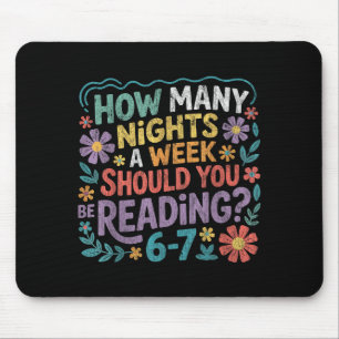 Lustiges Lesen Sechs Sieben Meme Buchliebhaber 67 Mousepad