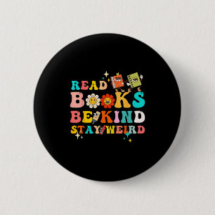 Lustiges Leser-Buch-Zitat-Design für Leserliebhabe Button