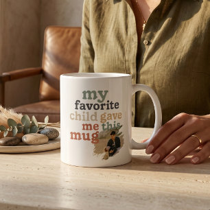 Lustiges Lieblingskind Gab Mir Diese Zwei-Foto Hum Kaffeetasse