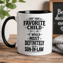 Lustiges Lieblingskind Schwiegersohn-Geschenk Kaffeetasse