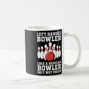 Lustiges Linkshänder-Bowling-Design für Männer Fra Kaffeetasse