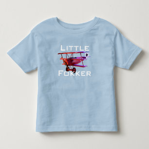 Lustiges "Little Fokker" Dreidecker Kleinkind T-shirt