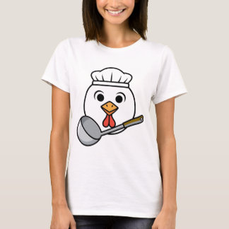 Lustiges Lunch-Lady-Shirt, Chicken-Head-Cafeteria- T-Shirt