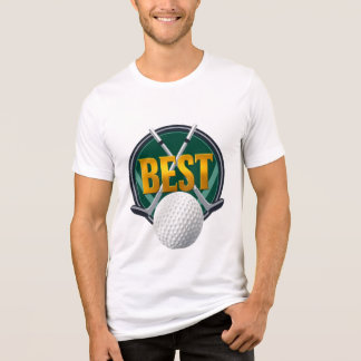lustiges Luxus-"Bestes"-Golf-Emblem Tri-Blend Shirt