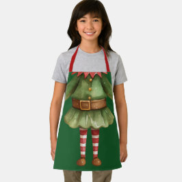 Lustiges Mädchen-Elfen-Body-Weihnachtsgeschenk  Schürze