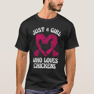 Lustiges Mädchen Huhn Für Kinder Frauen Mutter Huh T-Shirt