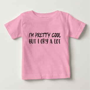Lustiges Mädchen-Shirt - ich bin hübsches cooles, Baby T-shirt
