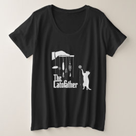Lustiges Mafia-Katzen-Parodie-Grafik-T-Shirt Große Größe T-Shirt