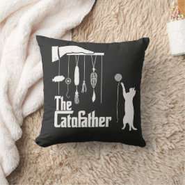 Lustiges Mafia-Katzen-Parodie-Grafik-T-Shirt Kissen