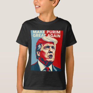 Lustiges Make Purim Great Again Purim-Kostüm Trump T-Shirt