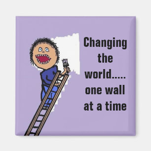Lustiges Maler-Geschenk Magnet