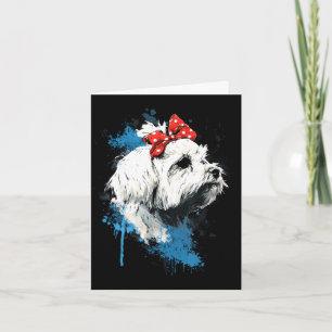 Lustiges malteser-design für Hunde-Liebhaber Mutte Karte