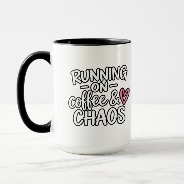 Lustiges Mama-Leben-Zitat Tasse (Links)