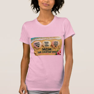 Lustiges Mama-Strand-Shirt – Snack-Boss-Taxi 24/7 T-Shirt