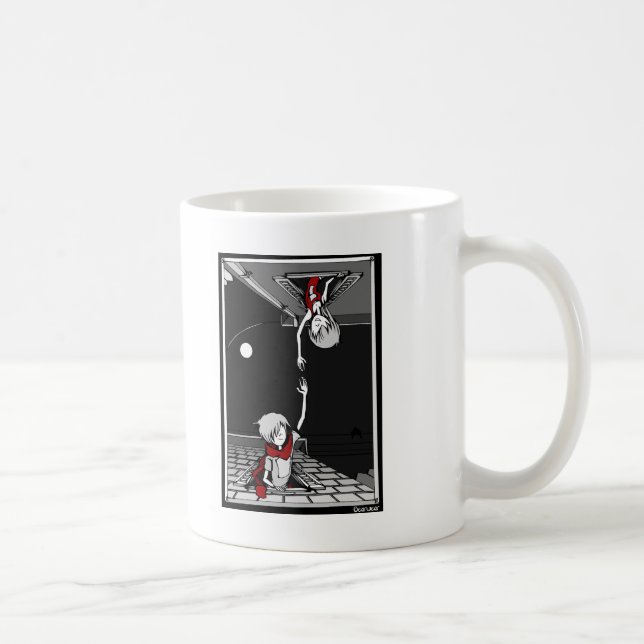 Lustiges Material Kaffeetasse (Rechts)
