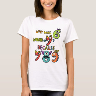 Lustiges Mathe 7 8 9 T-Shirt für Lehrer und Schule