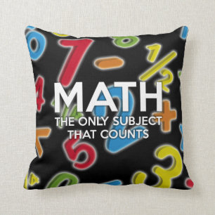 Lustiges Mathe Das Einzige Fach Das Zählt Zitat Kissen