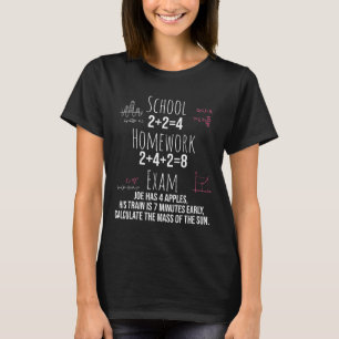 Lustiges Mathe-Geschenk für Teenager-Mädchen, Frau T-Shirt