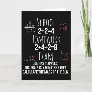 Lustiges Mathe-Geschenk für Teenager-Mädchen, jung Karte
