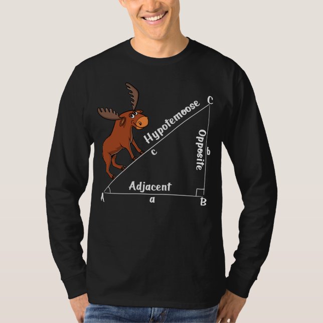 Lustiges Mathe Hypotemoose T-Shirt (Vorderseite)