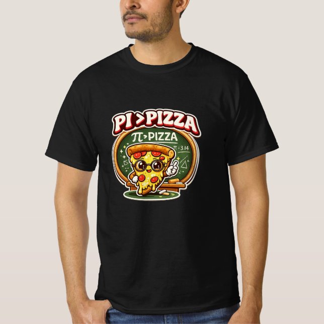 Lustiges Mathe-Lehrer-Shirt – Pi ist größer als Pi T-Shirt (Vorderseite)