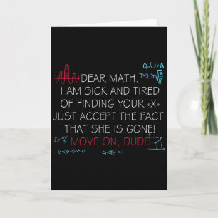 Lustiges Mathe-Zitat Liebe Mathe Zieh Weiter Alter Karte