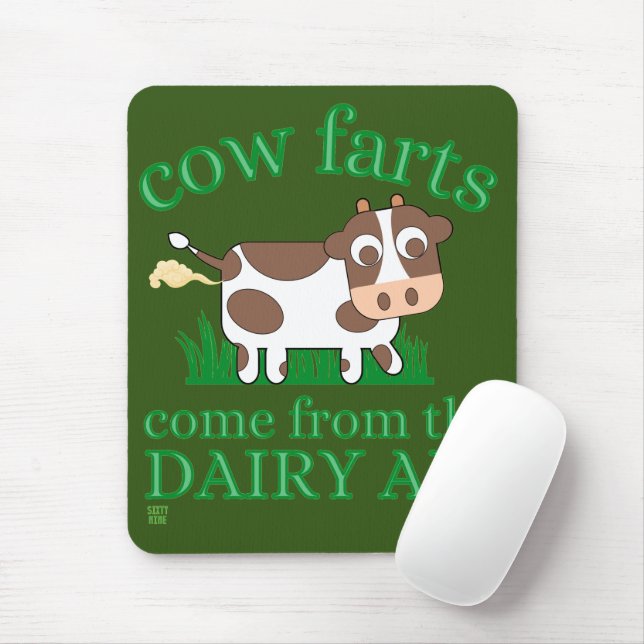 lustiges Mauspad "COW-FURZEN..." (Mit Mouse)