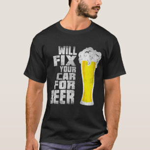 Lustiges Mechaniker-Auto-Liebhaber-Bier-Shirt - T-Shirt
