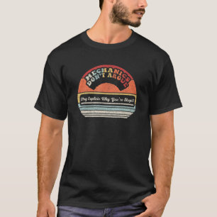 Lustiges Mechanikergeschenk Retro-Mechaniker Strei T-Shirt