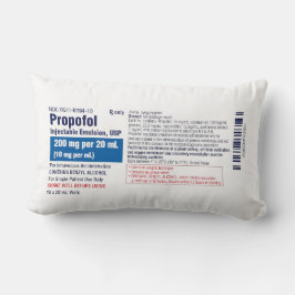 Lustiges Medizinisches Propofol Etikett Lendenkissen