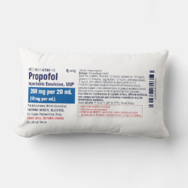 Lustiges Medizinisches Propofol Etikett Lendenkissen