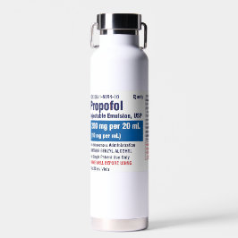 Lustiges Medizinisches Propofol Etikett Trinkflasche