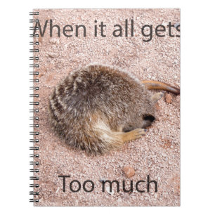 Lustiges Meerkat Notizblock